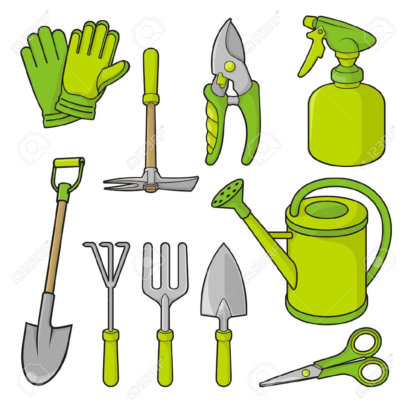 clipart pictures of gardening tools - photo #1